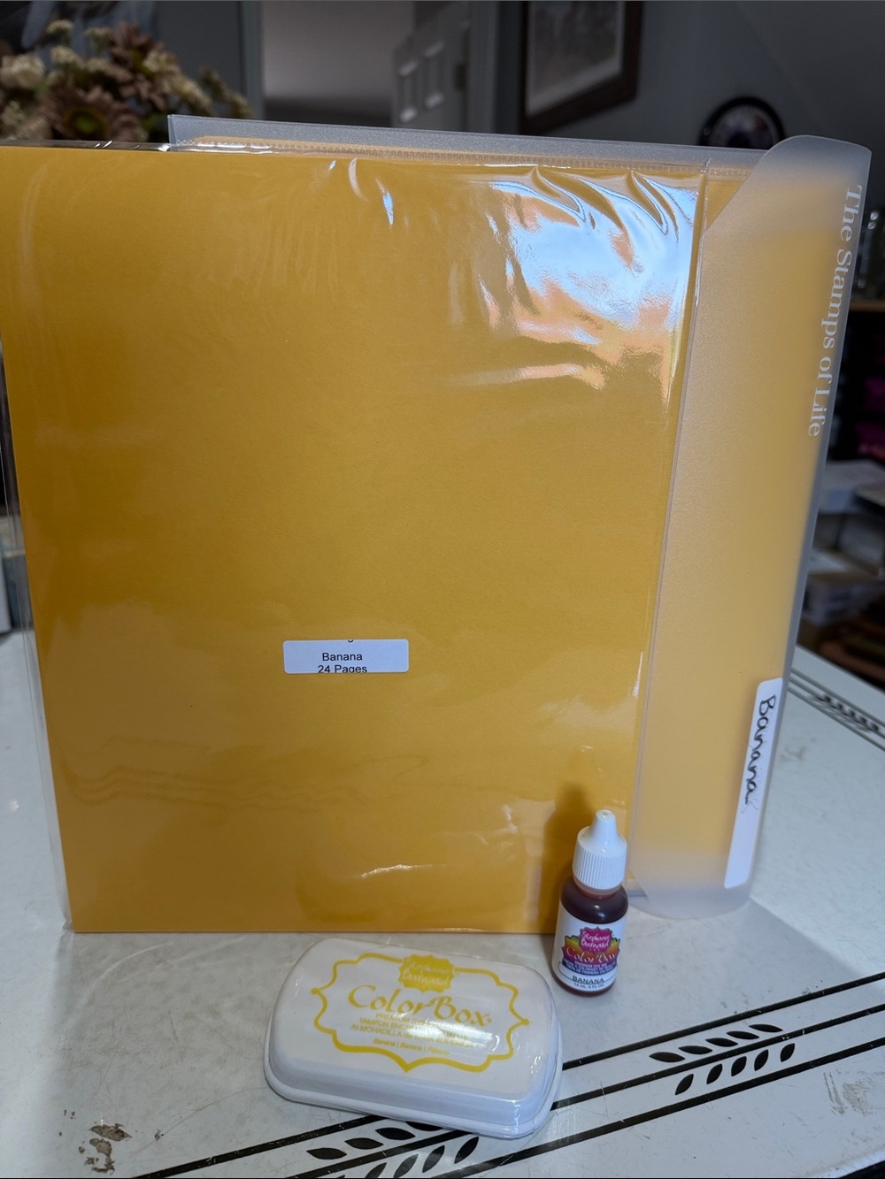 The Stamps of Life Cardstock, Ink Pad and Reinker in Banana